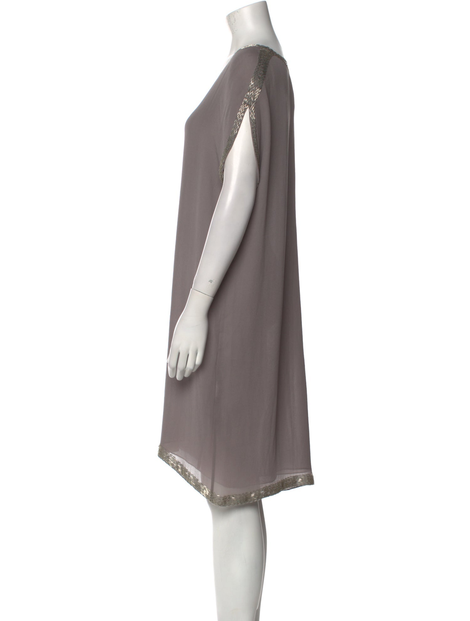 Bianca Spender V-Neck Knee-Length Dress