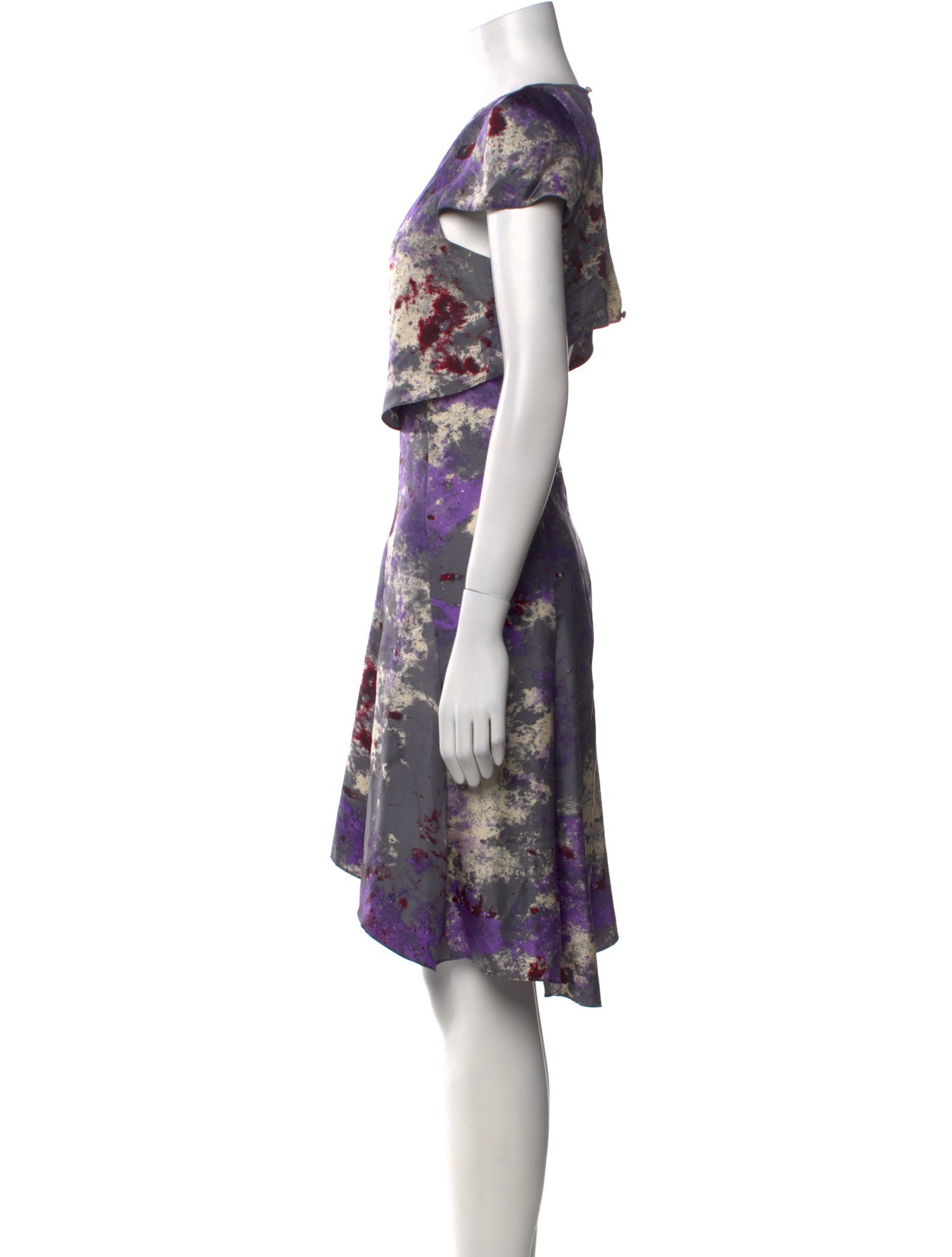 Bianca Spender Silk Knee-Length Dress