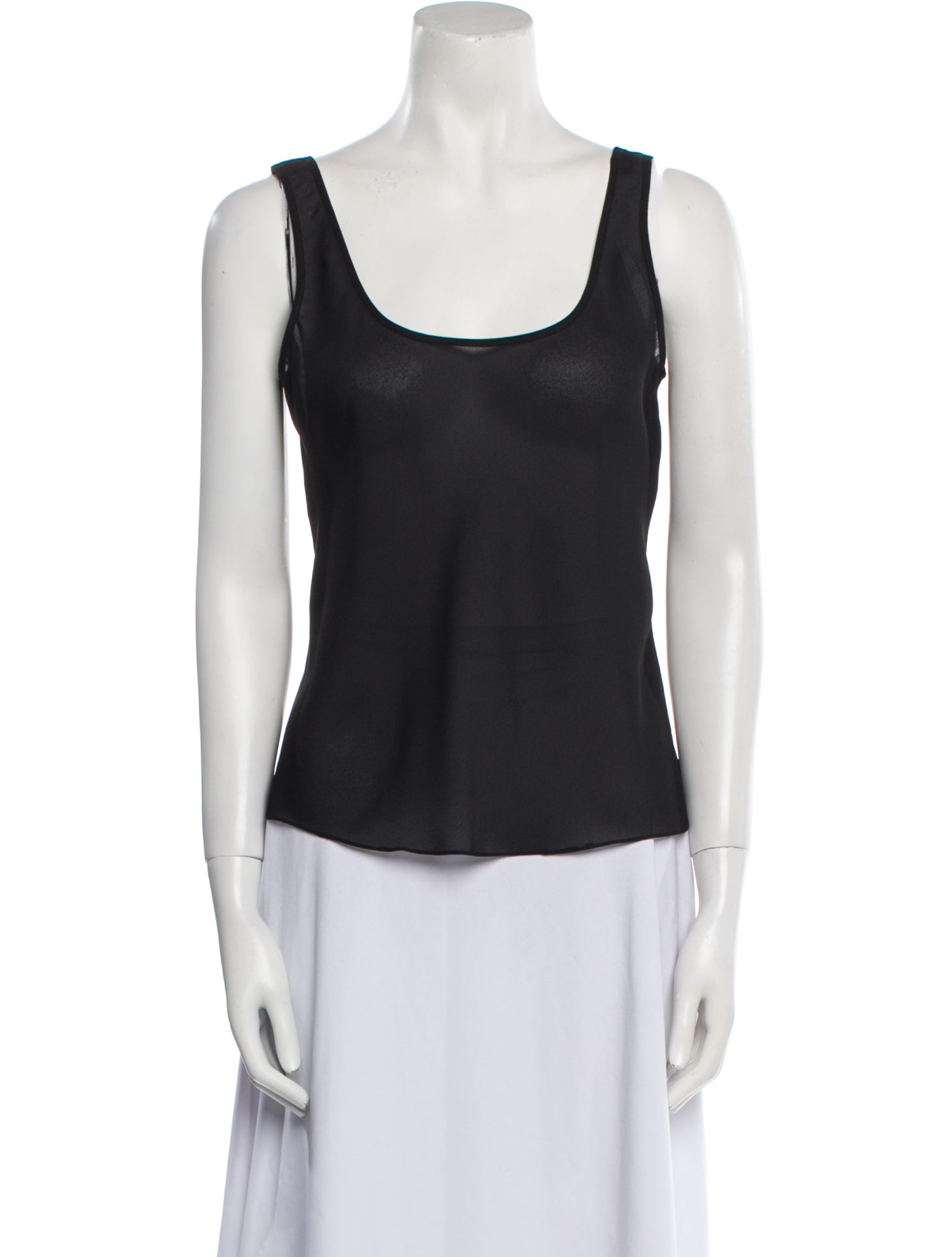 Basix Scoop Neck Sleeveless Top