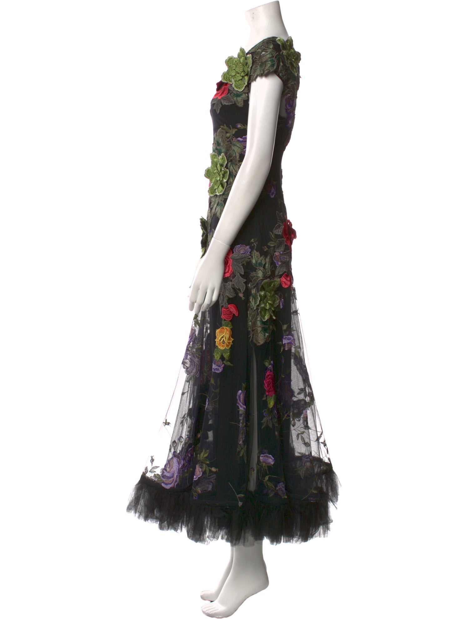 Basix Floral Print Long Dress