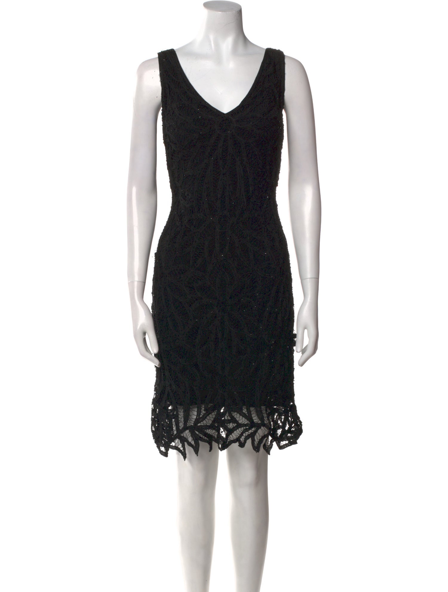 Basix V-Neck Knee-Length Dress