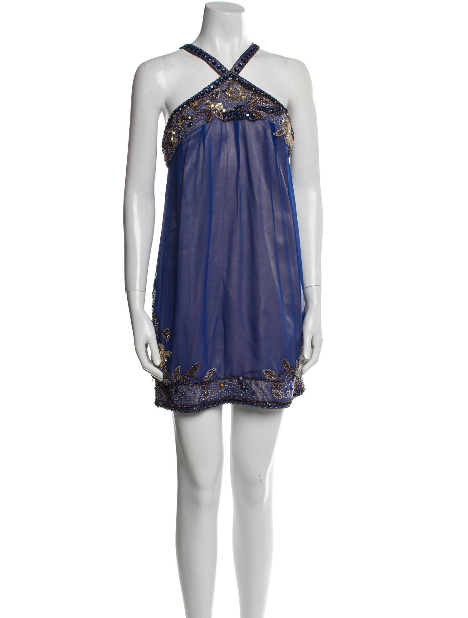 Basix Silk Mini Dress