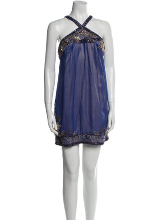 Basix Silk Mini Dress