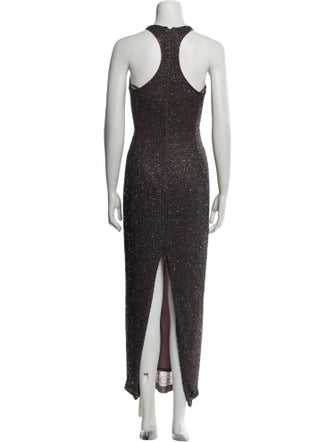 Basix Silk Long Dress