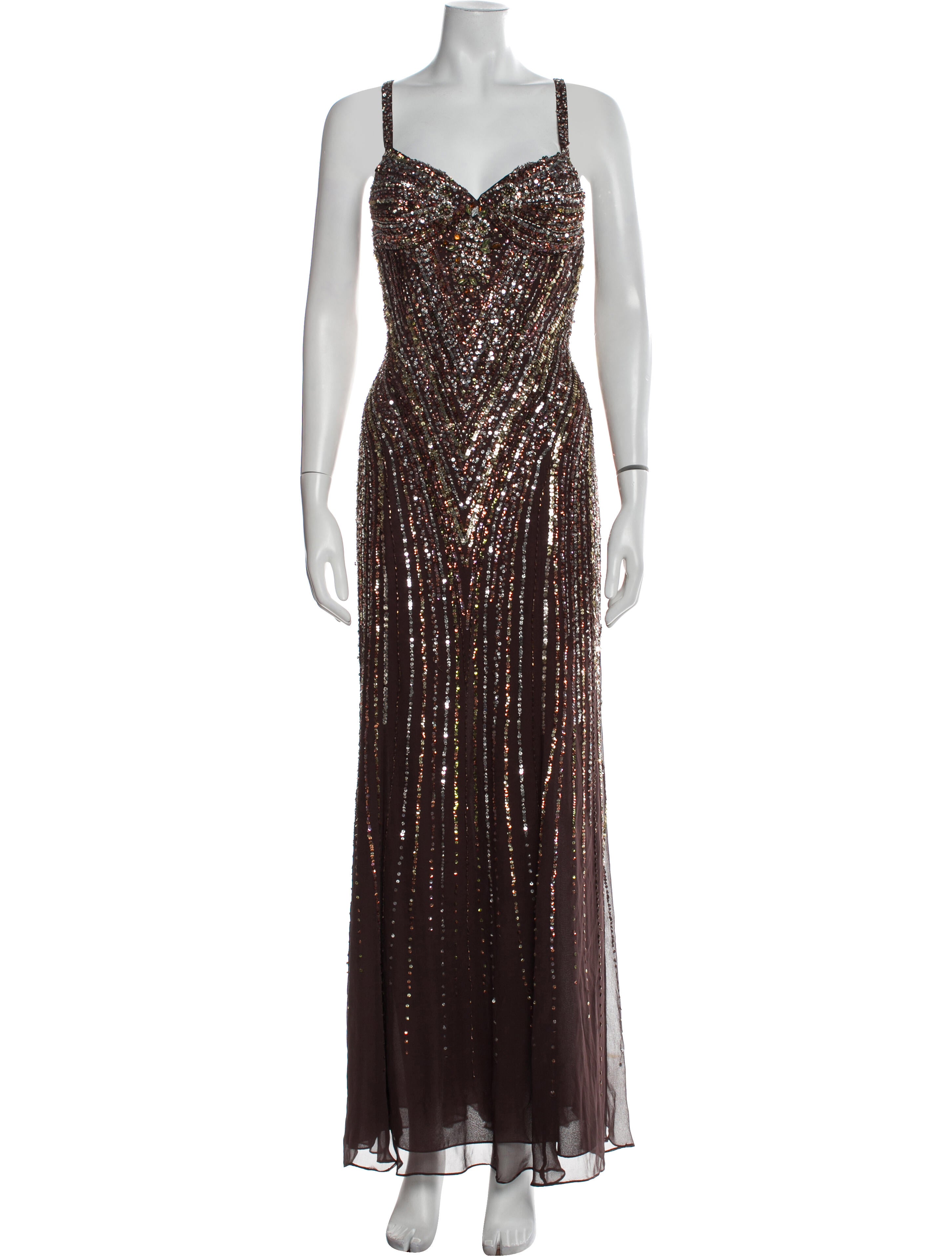 Basix Silk Long Dress