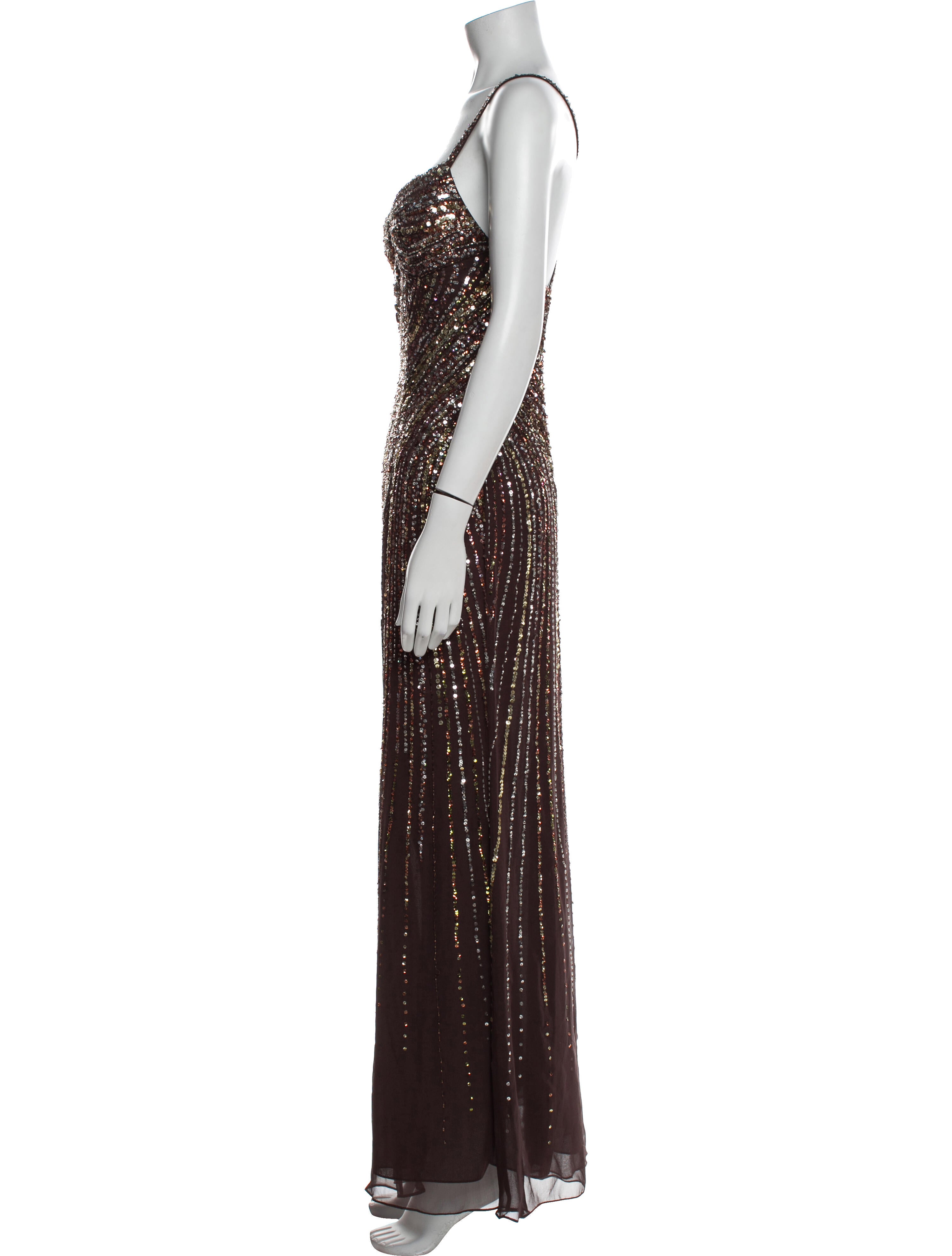 Basix Silk Long Dress