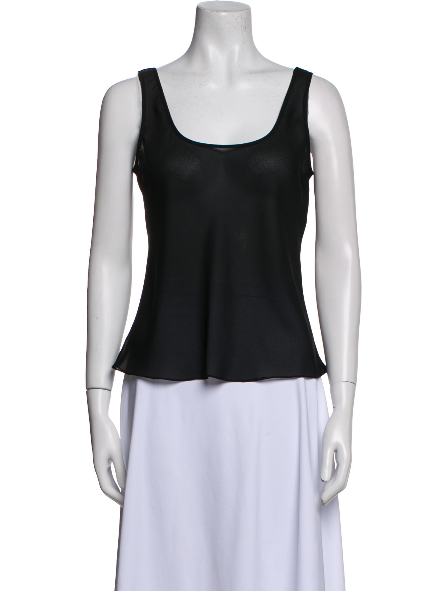 Basix Scoop Neck Sleeveless Top