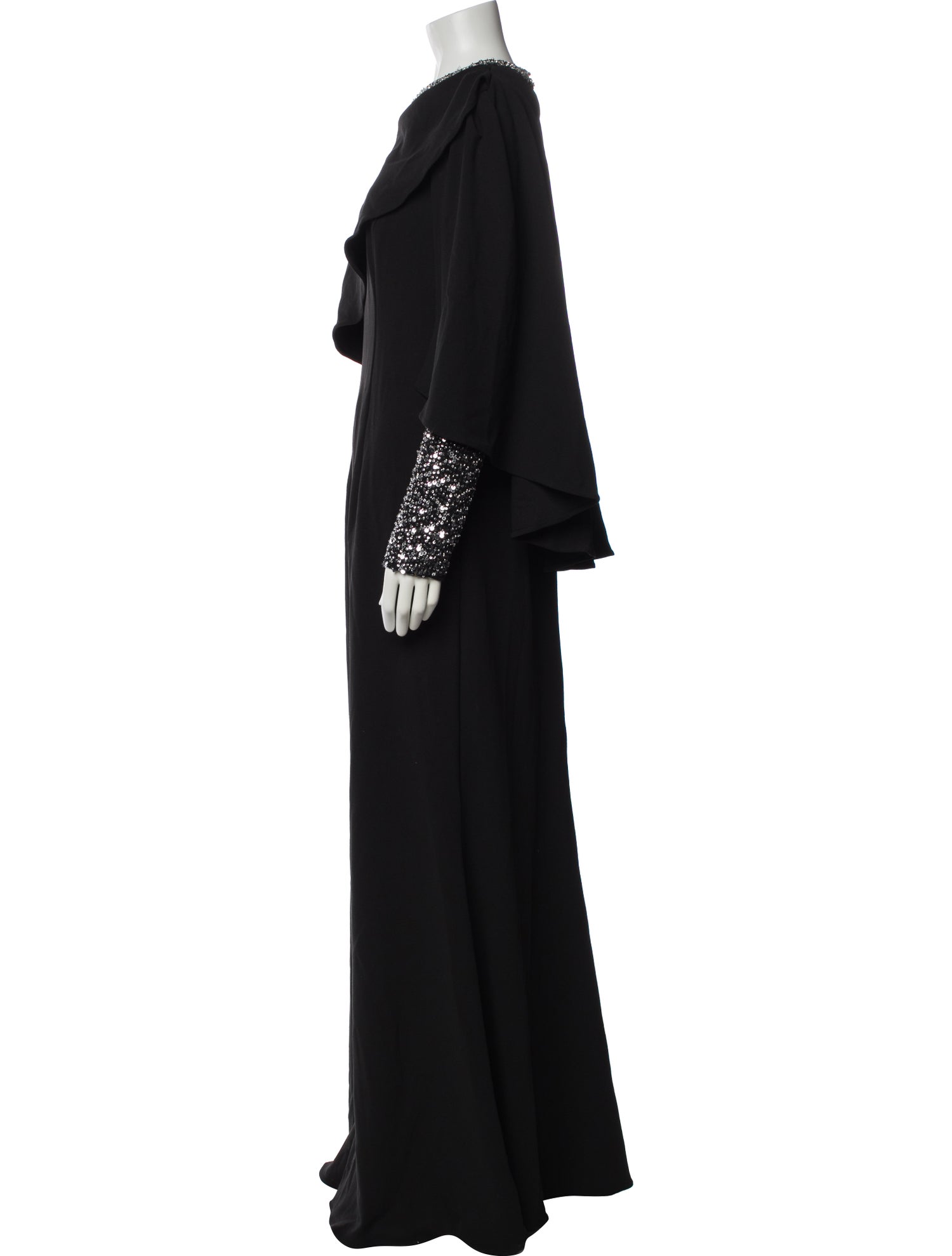 Basix Mock Neck Long Dress