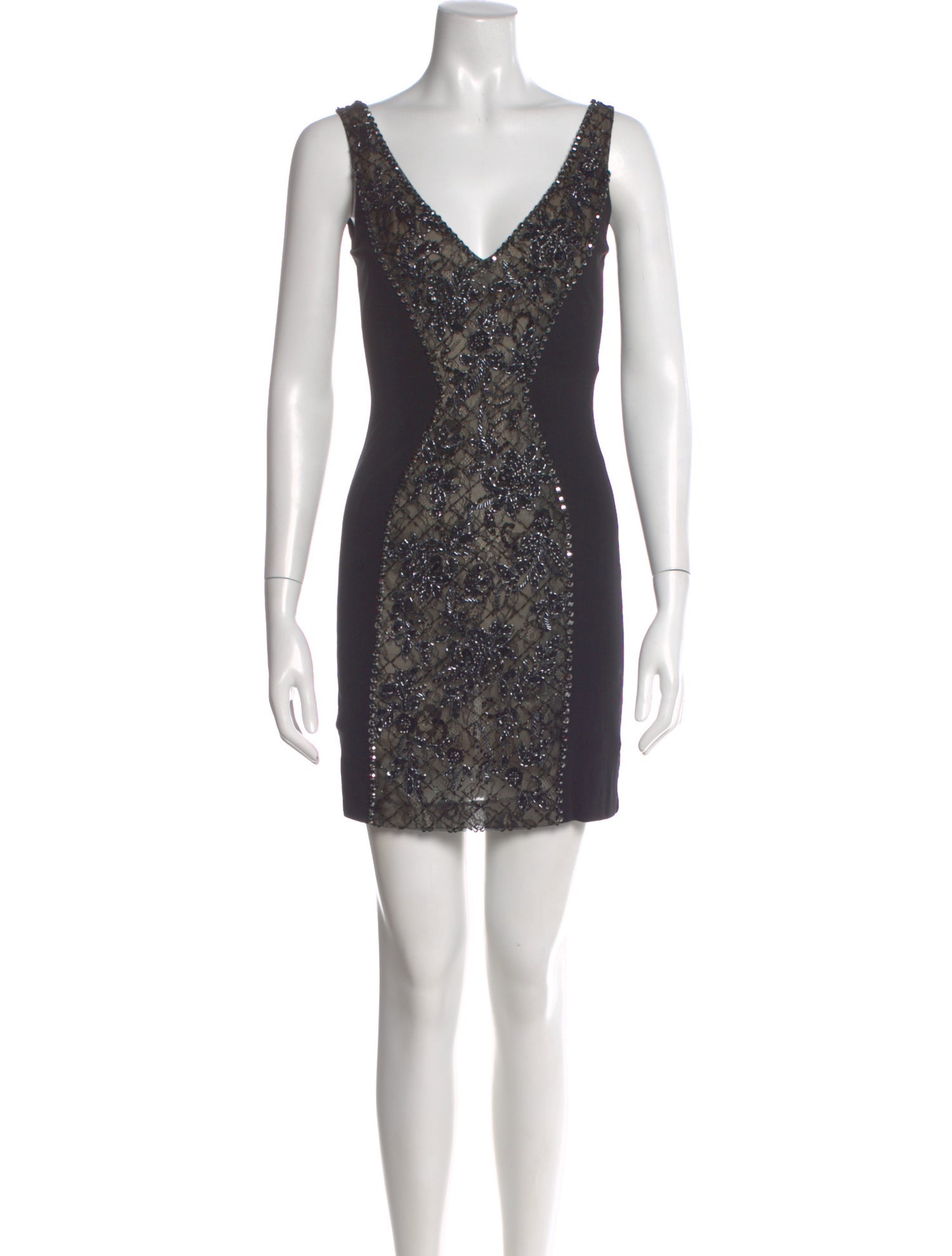 Basix V-Neck Mini Dress