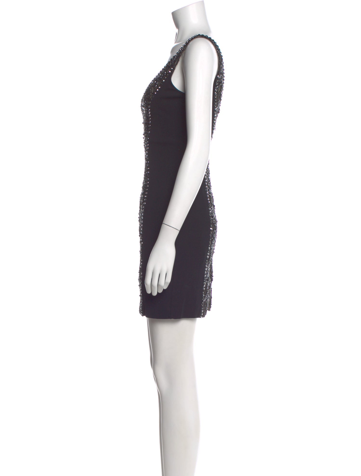 Basix V-Neck Mini Dress