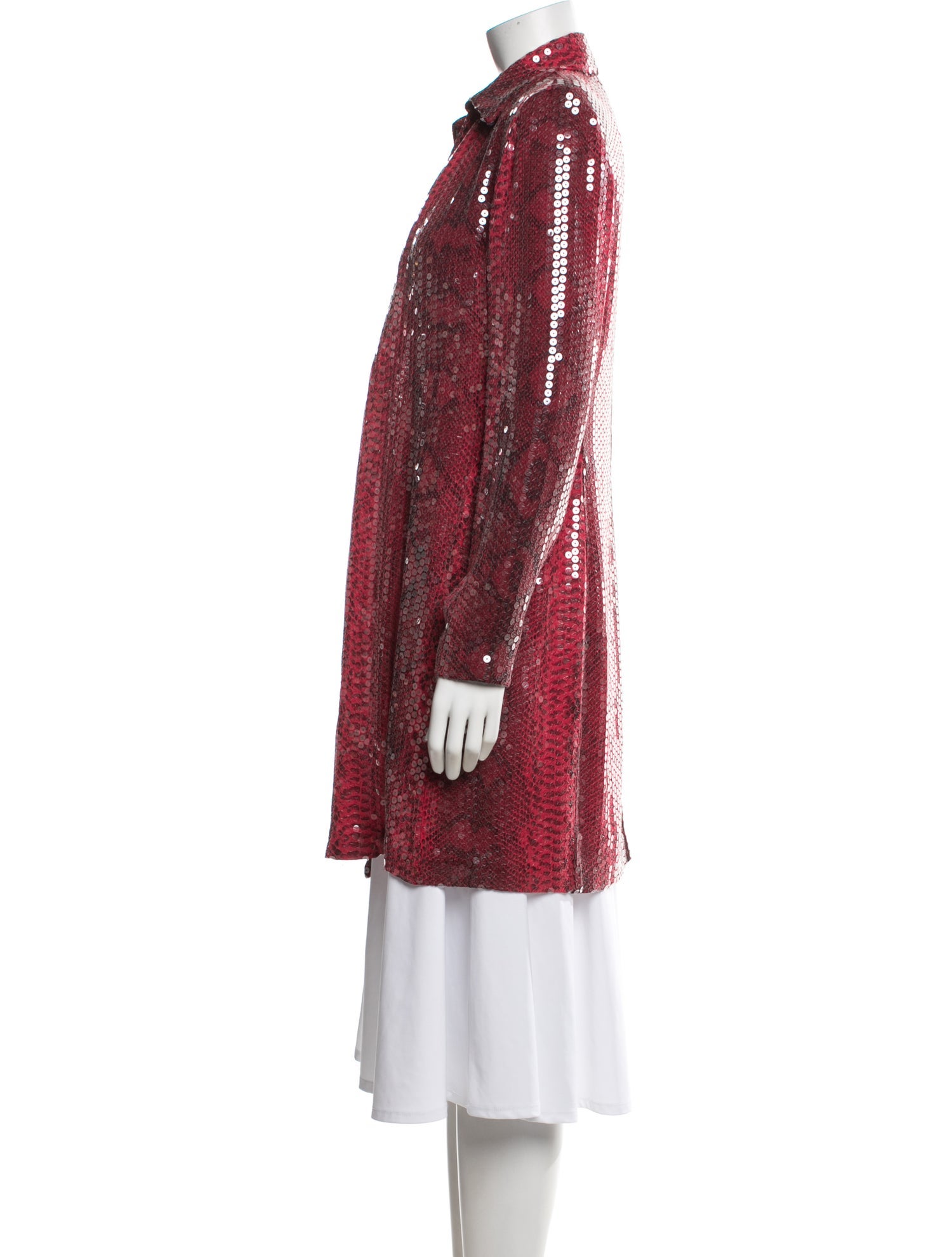 Basix Silk Patterned Coat
