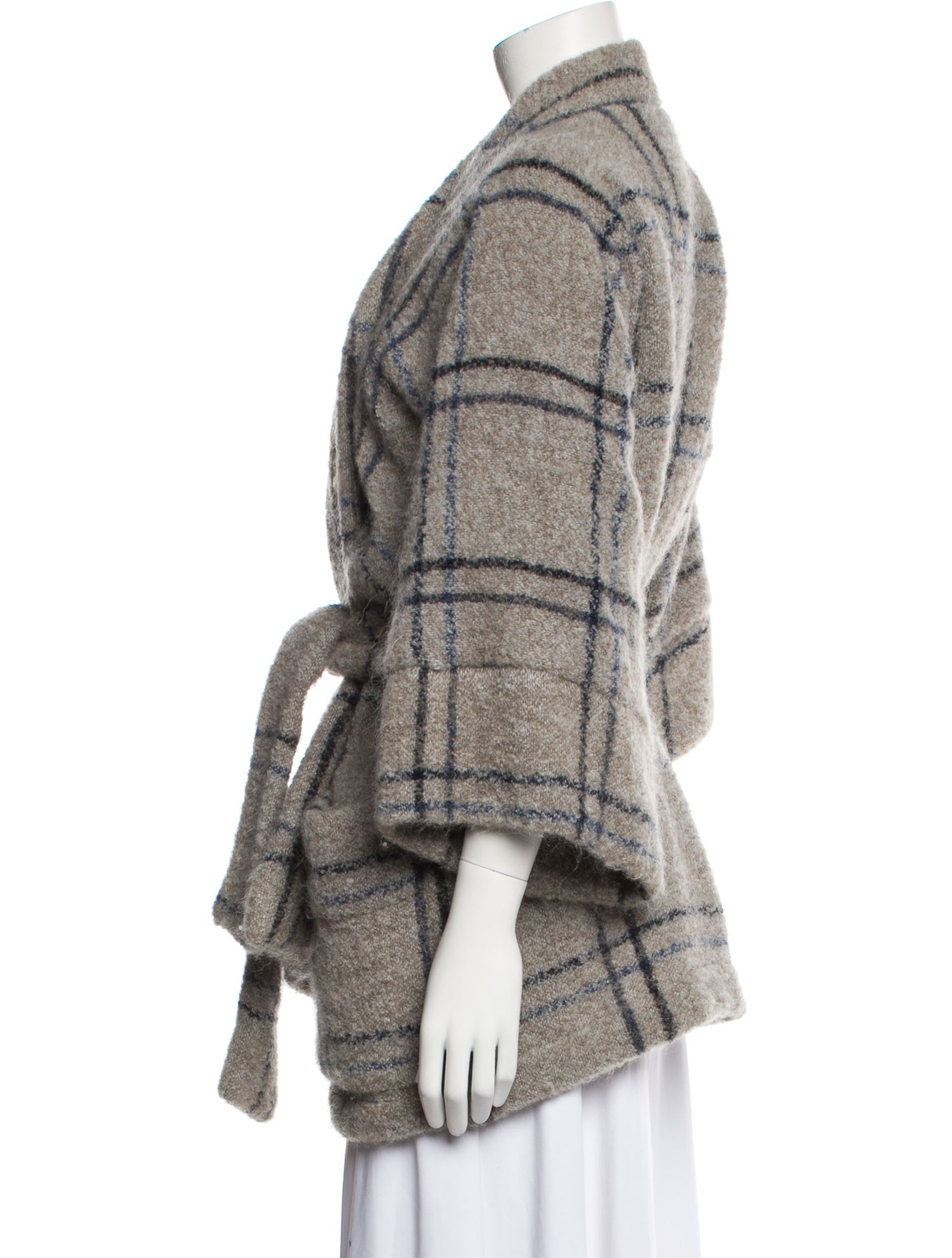 Britt sisseck Plaid Print Mock Neck Sweater