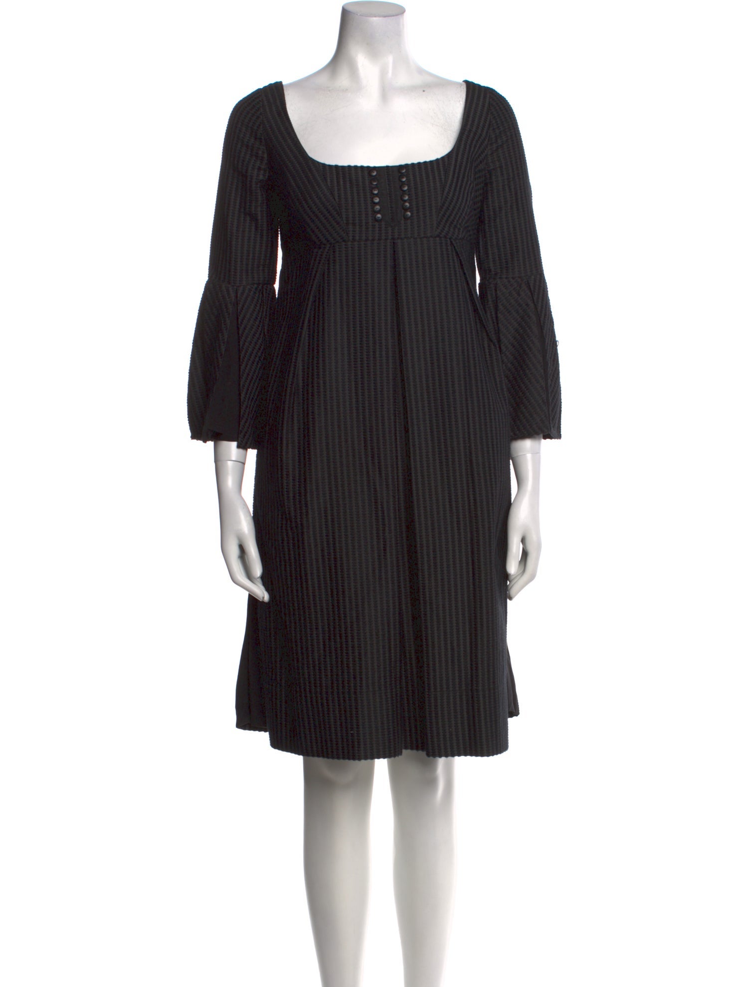 Britt sisseck Square Neckline Knee-Length Dress