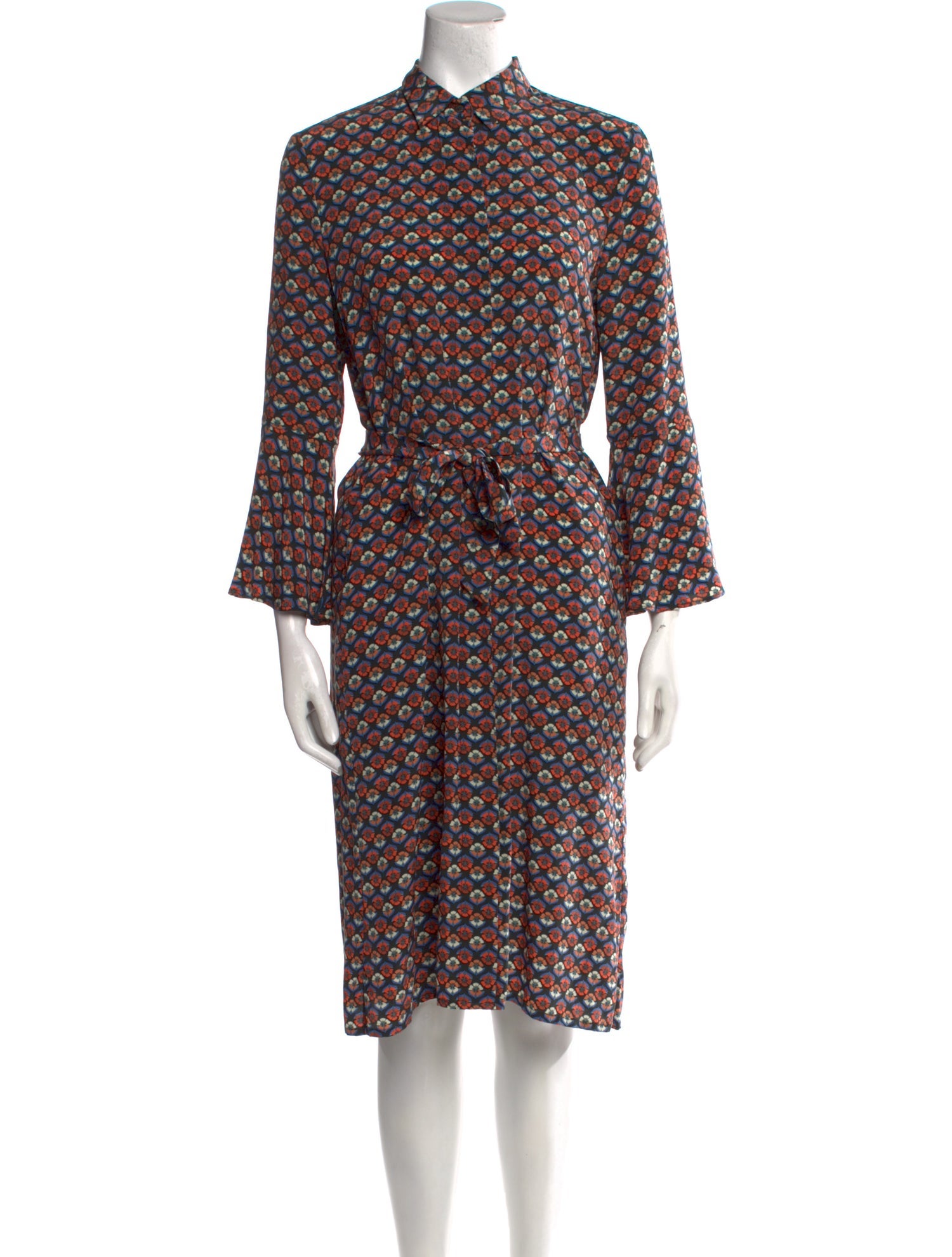 Britt sisseck Silk Midi Length Dress