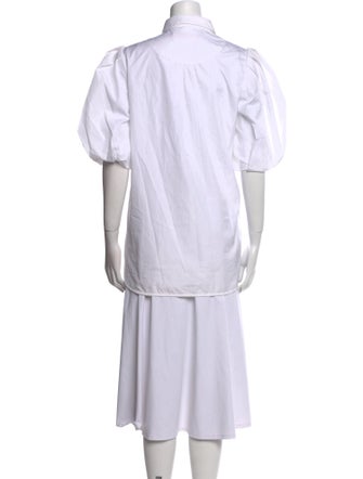 Britt sisseck Short Sleeve Button-Up Top