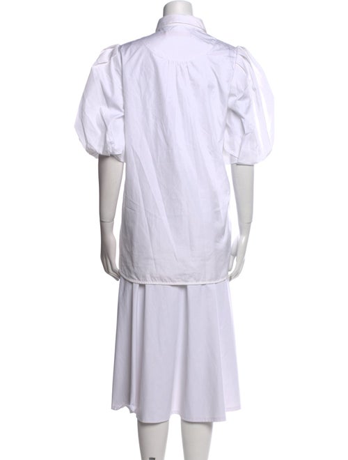 Britt sisseck Short Sleeve Button-Up Top