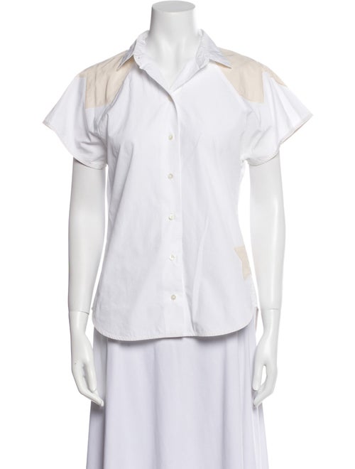 Britt sisseck Short Sleeve Button-Up Top