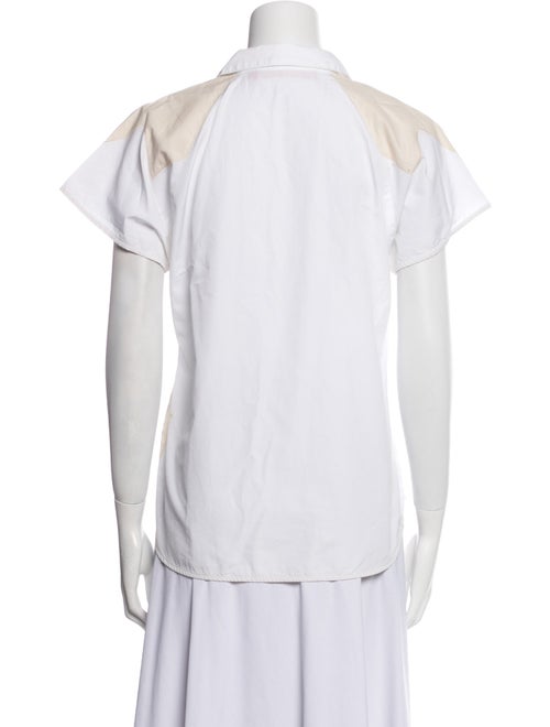 Britt sisseck Short Sleeve Button-Up Top