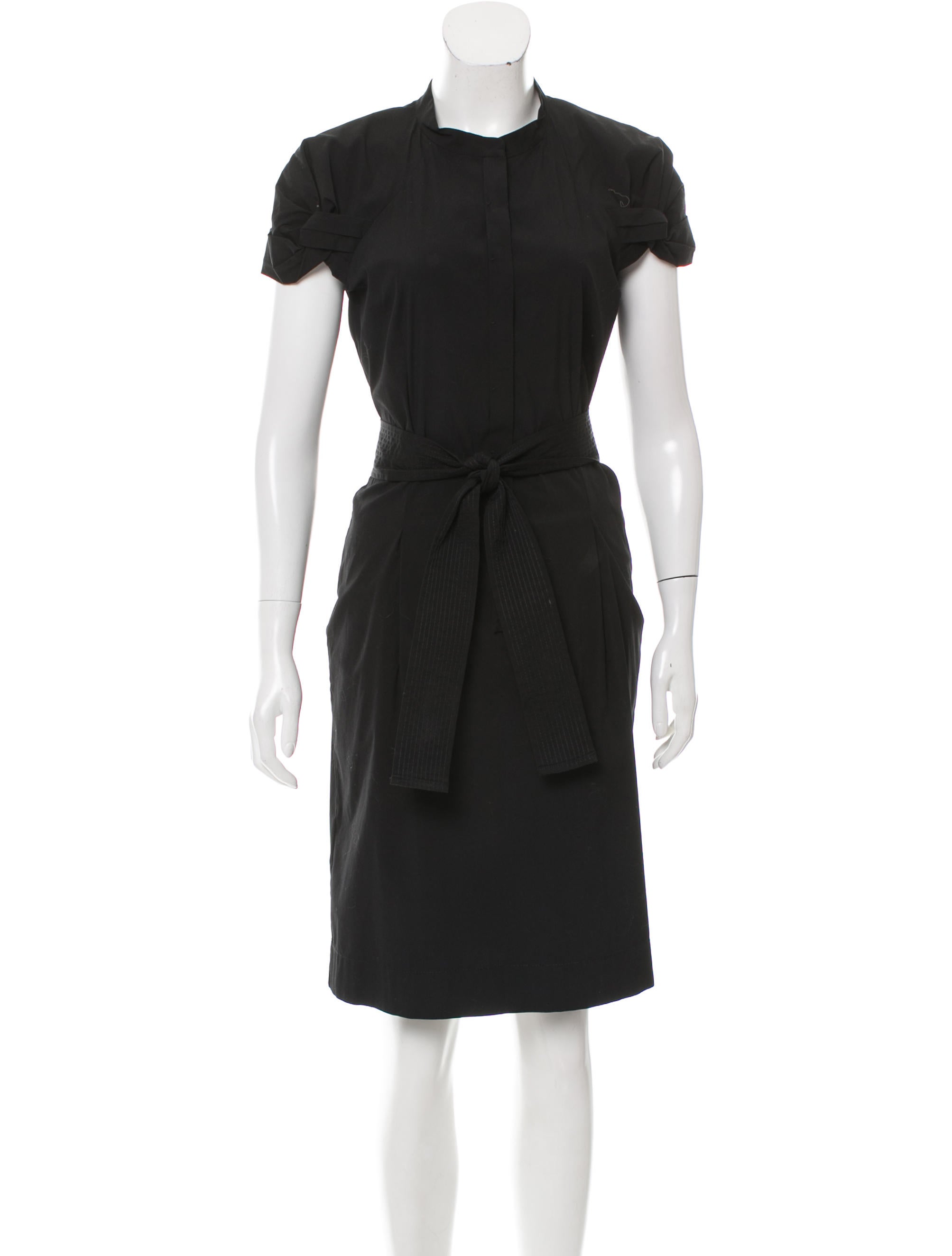 Boss by Hugo Boss KneeLength ButtonUp Dress Black Dresses, Clothing
