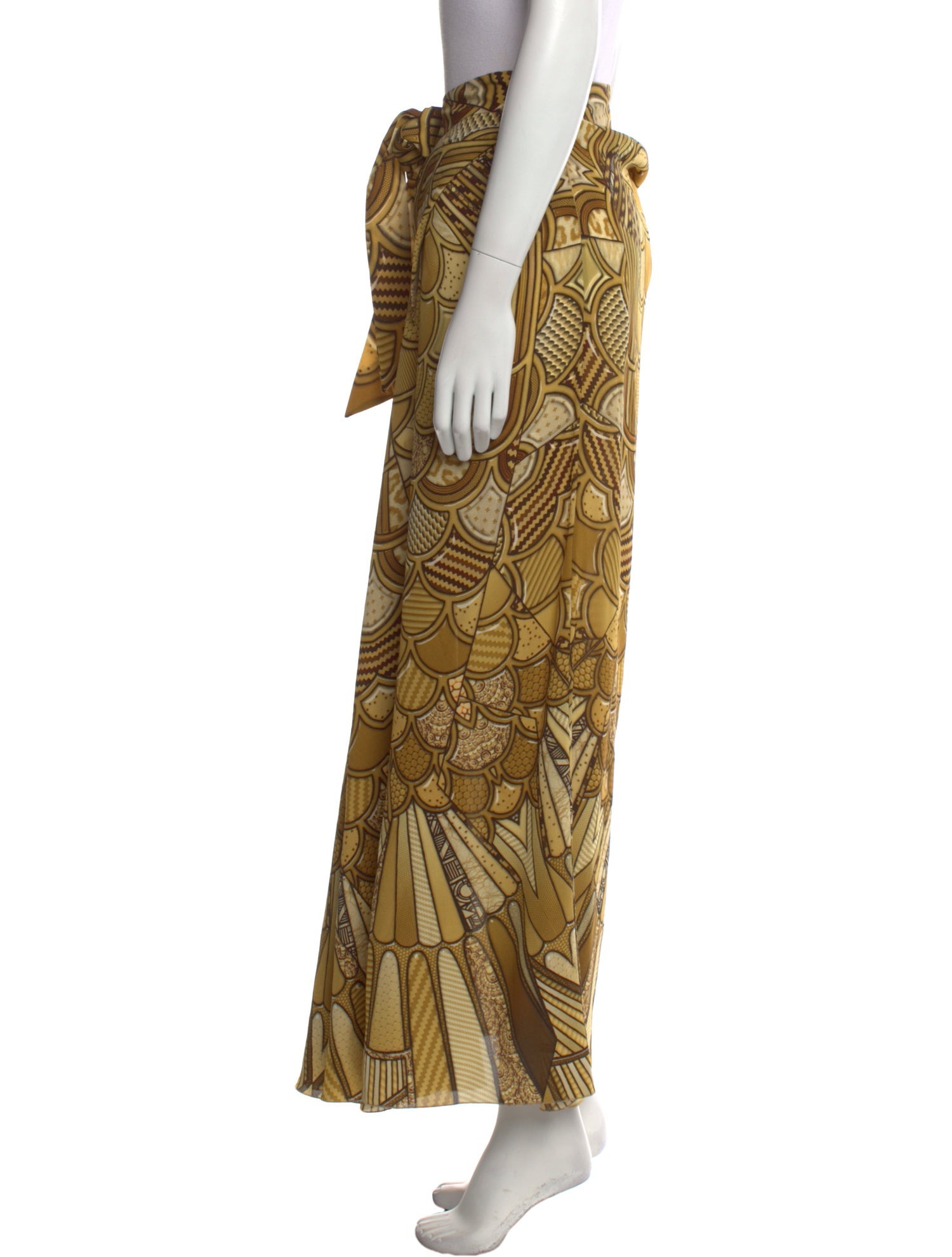 Basso & Brooke Printed Long Skirt