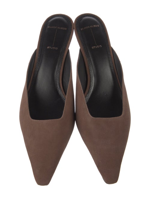 Black Suede Studio Suede Mules