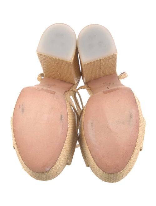 Black Suede Studio Rattan Crystal Embellishments Sandals