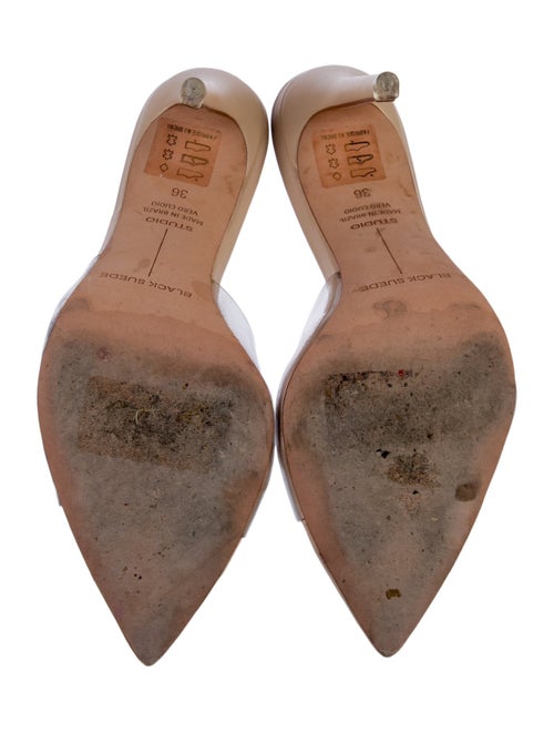 Black Suede Studio PVC Mules