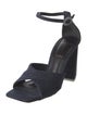 Black Suede Studio Denim Sandals