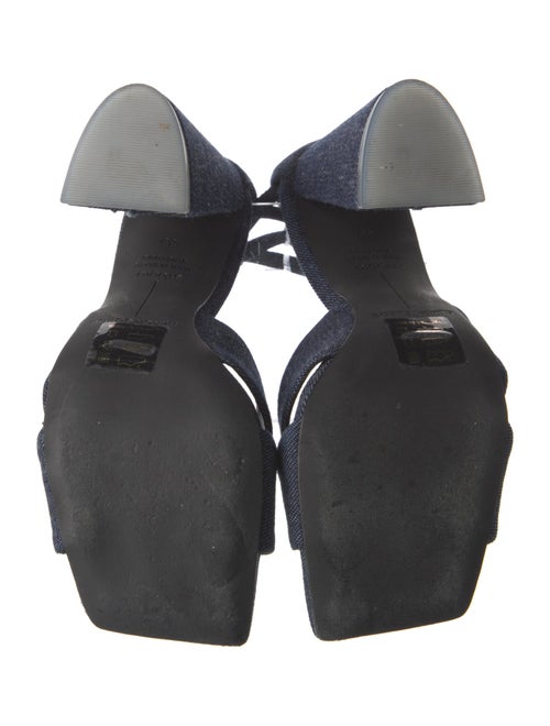Black Suede Studio Denim Sandals