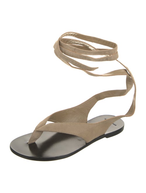 Black Suede Studio Suede Gladiator Sandals