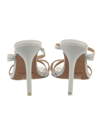 Black Suede Studio Leather Slides