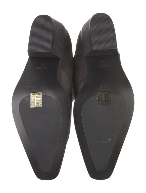 Black Suede Studio Suede Western Boots