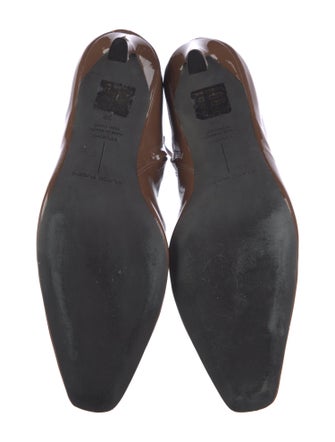 Black Suede Studio Patent Leather Boots