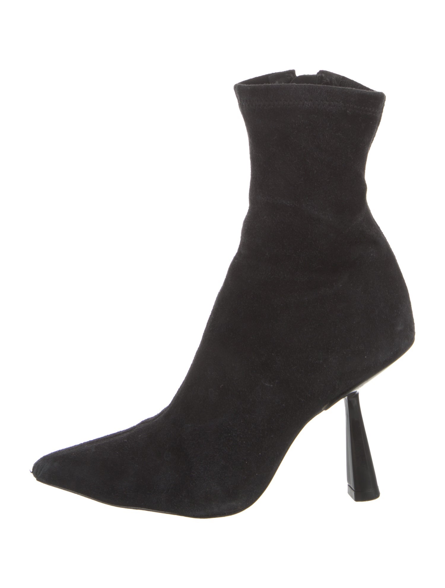 Black Suede Studio Suede Sock Boots