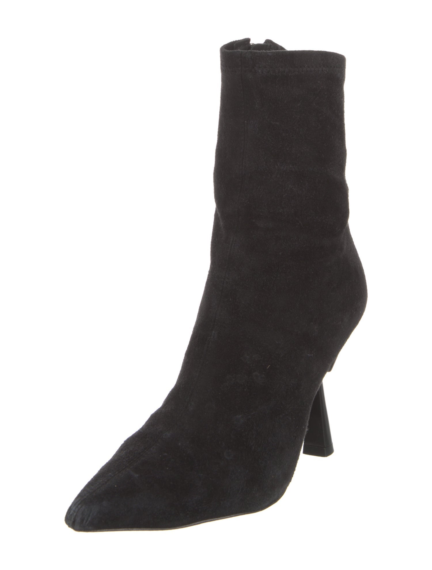 Black Suede Studio Suede Sock Boots