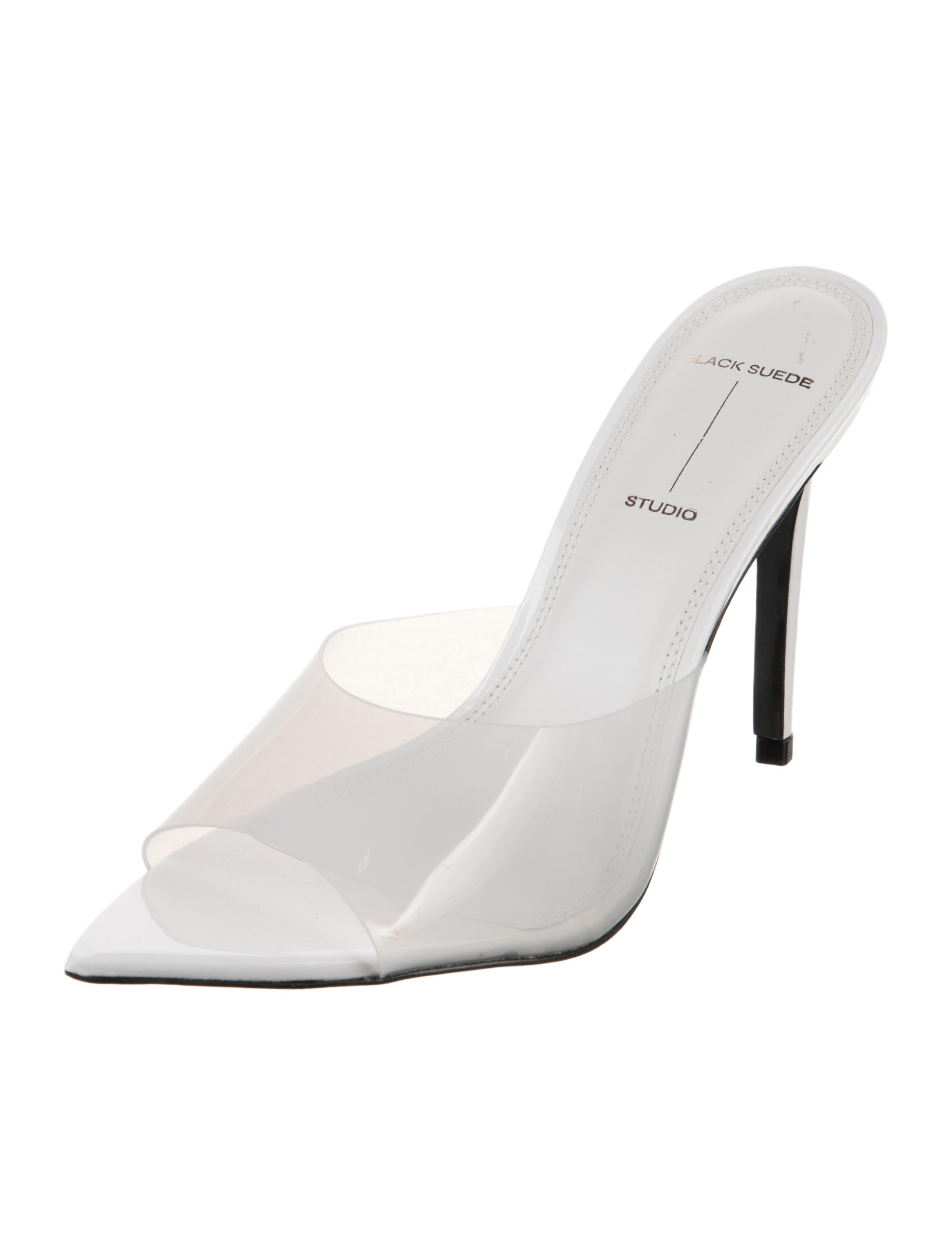 Black Suede Studio PVC Slides
