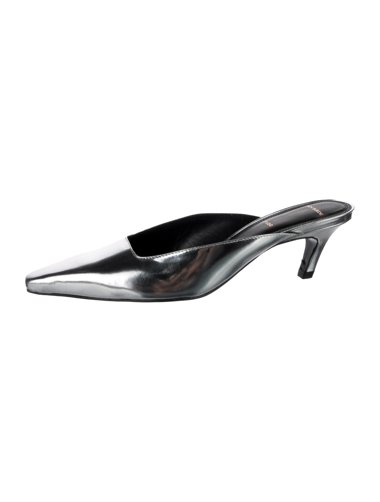 Black Suede Studio Leather Mules