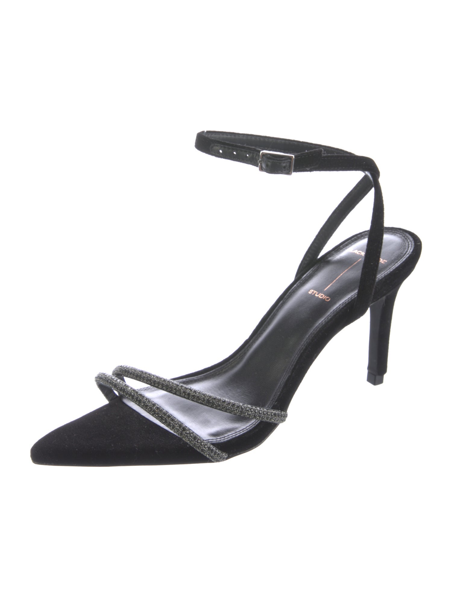 Black Suede Studio Suede Sandals w/ Tags