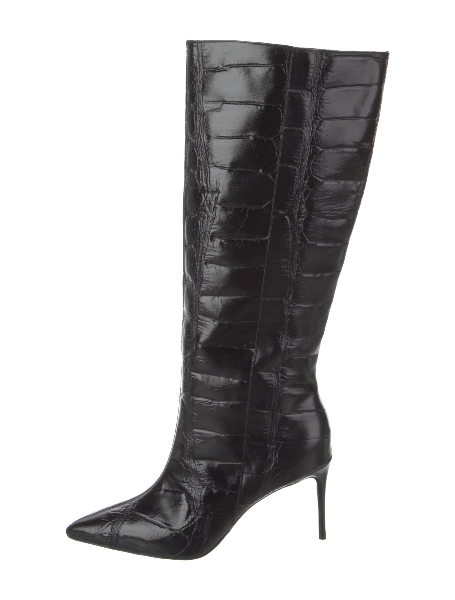 Black Suede Studio Leather Boots