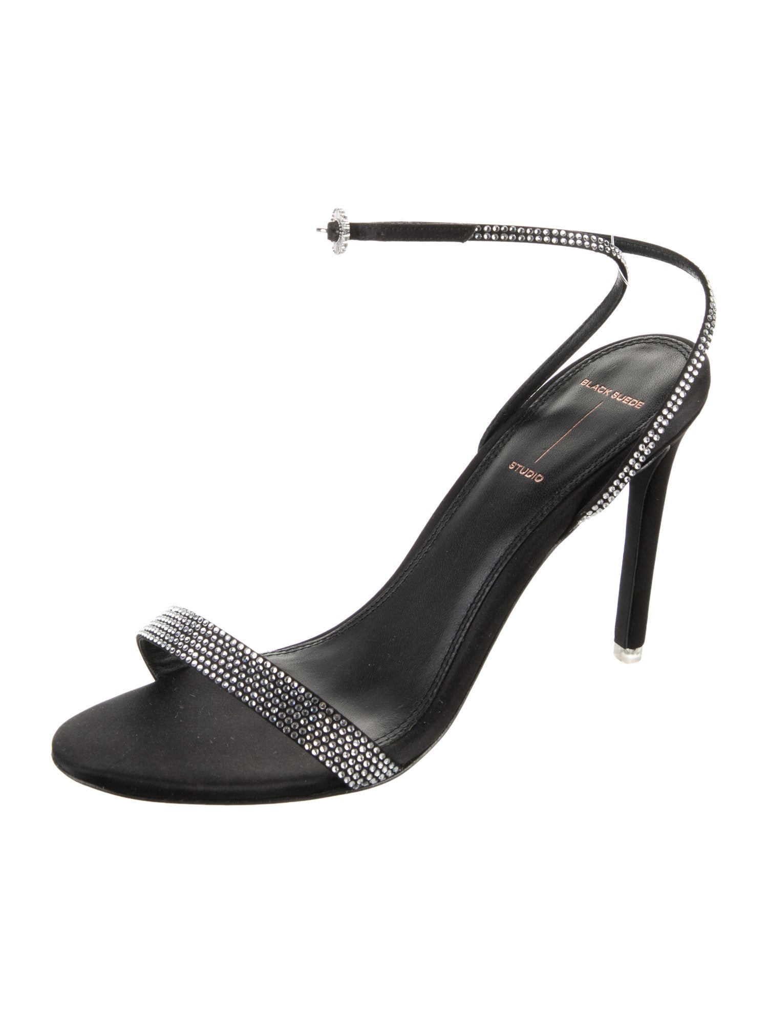Black Suede Studio Suede Sandals