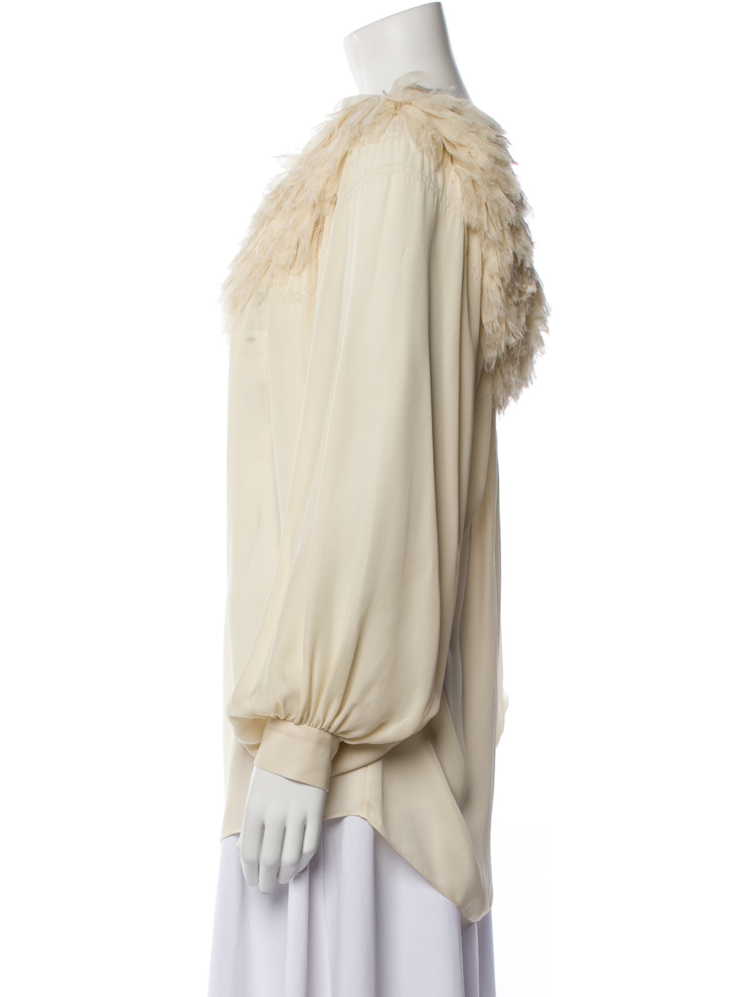 Robin Brouillette Scoop Neck Long Sleeve Blouse