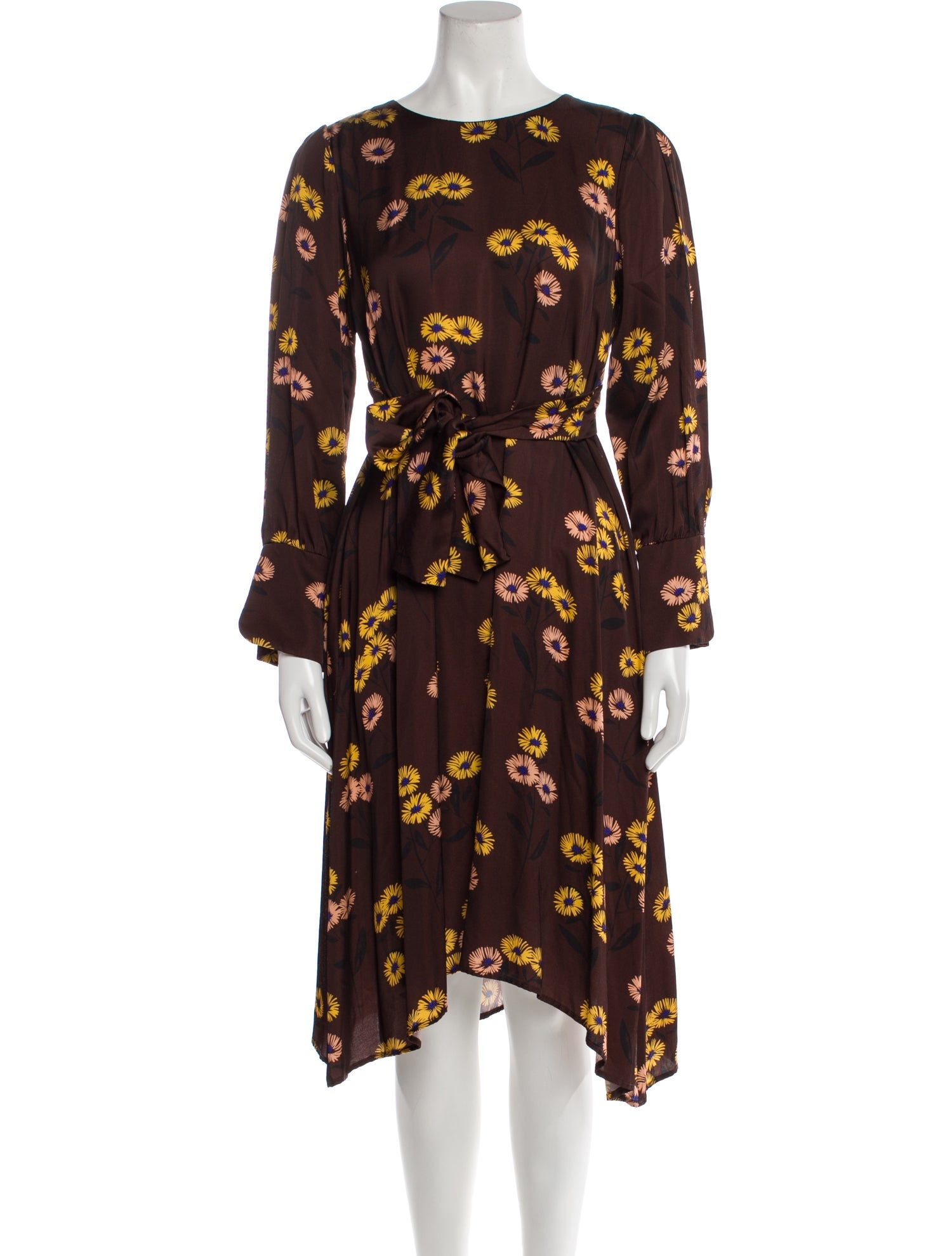 Beatrice B Floral Print Midi Length Dress w/ Tags