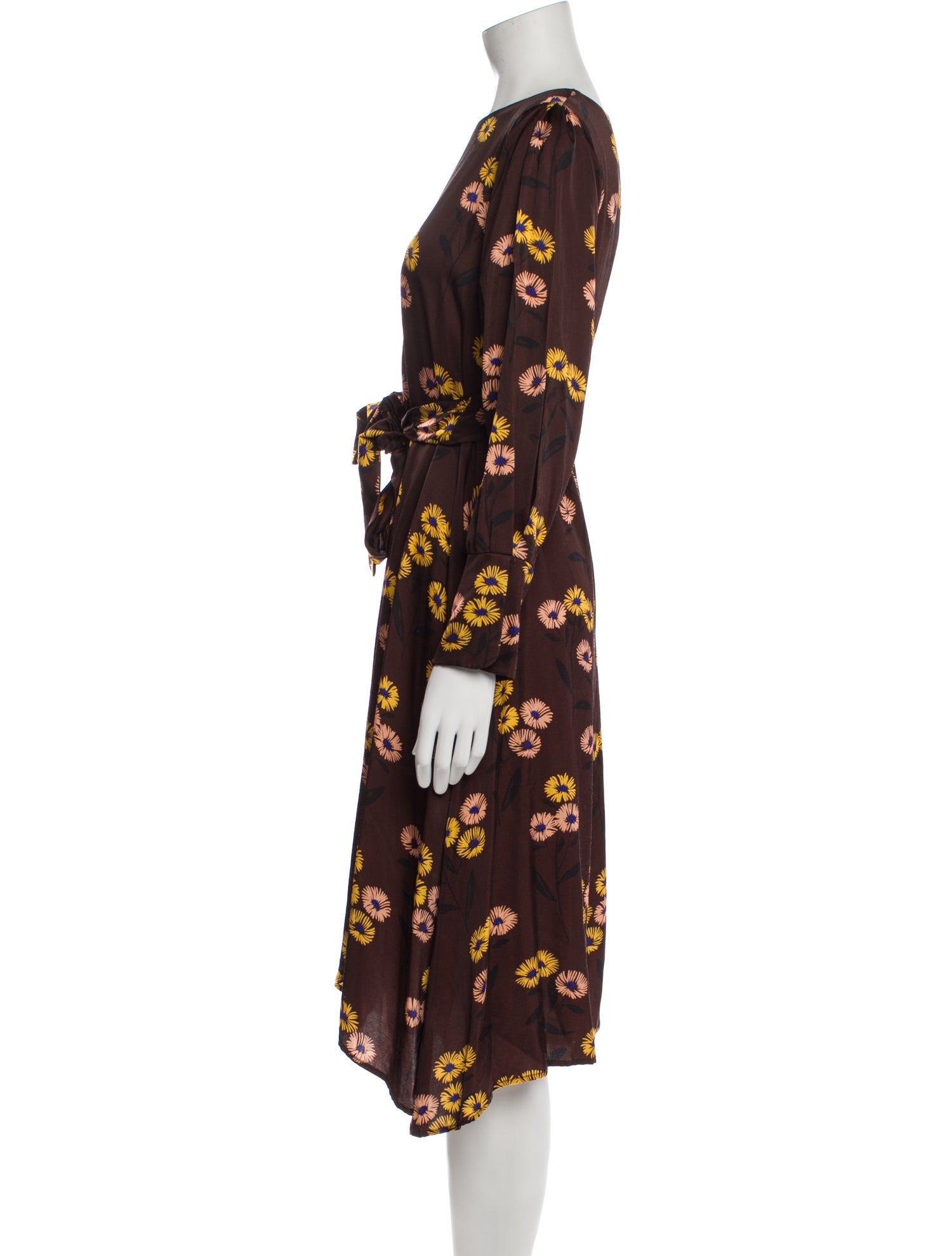 Beatrice B Floral Print Midi Length Dress w/ Tags