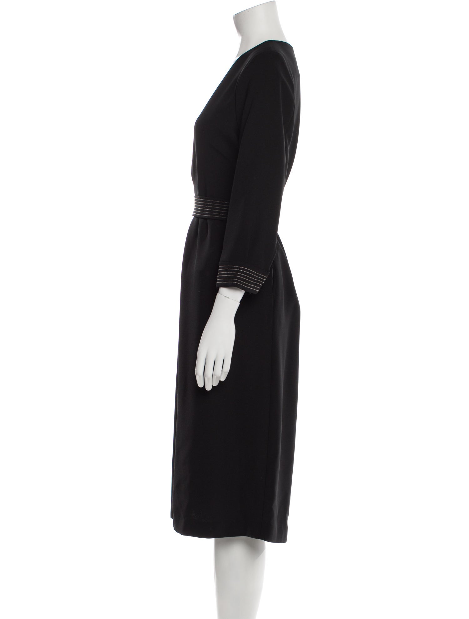 Beatrice B V-Neck Midi Length Dress w/ Tags