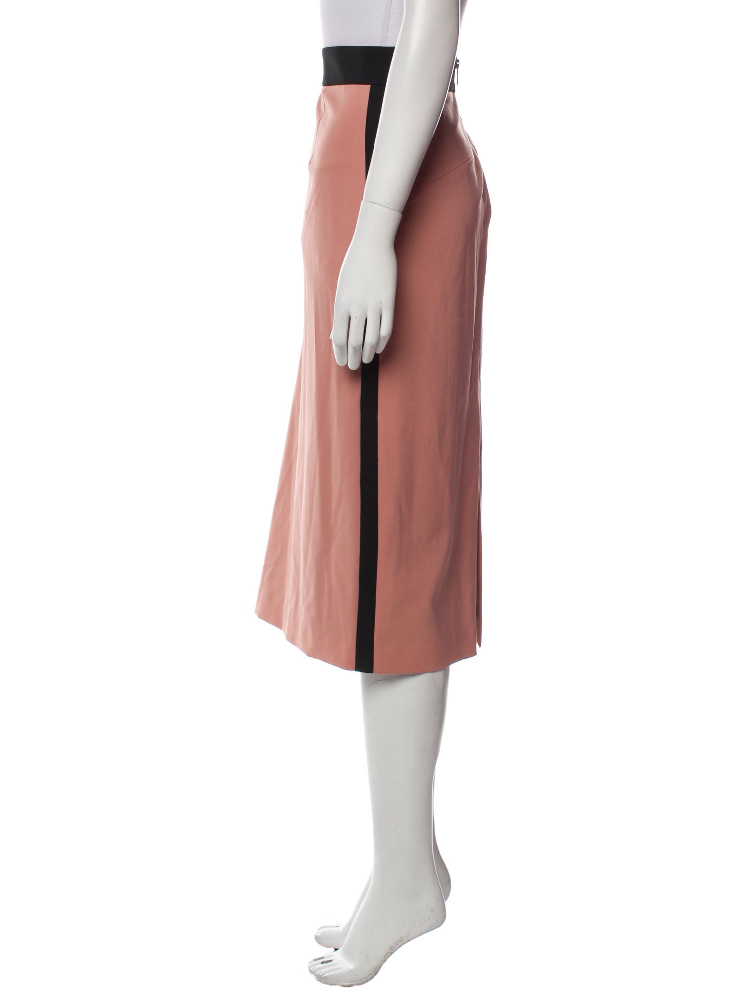 Beatrice B Pleated Accents Midi Length Skirt