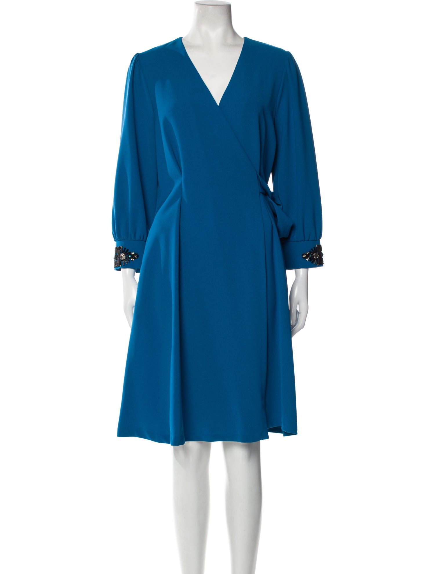 Beatrice B V-Neck Knee-Length Dress w/ Tags