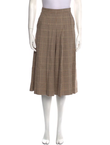 Beatrice B Pants Plaid Print Wide Leg XS