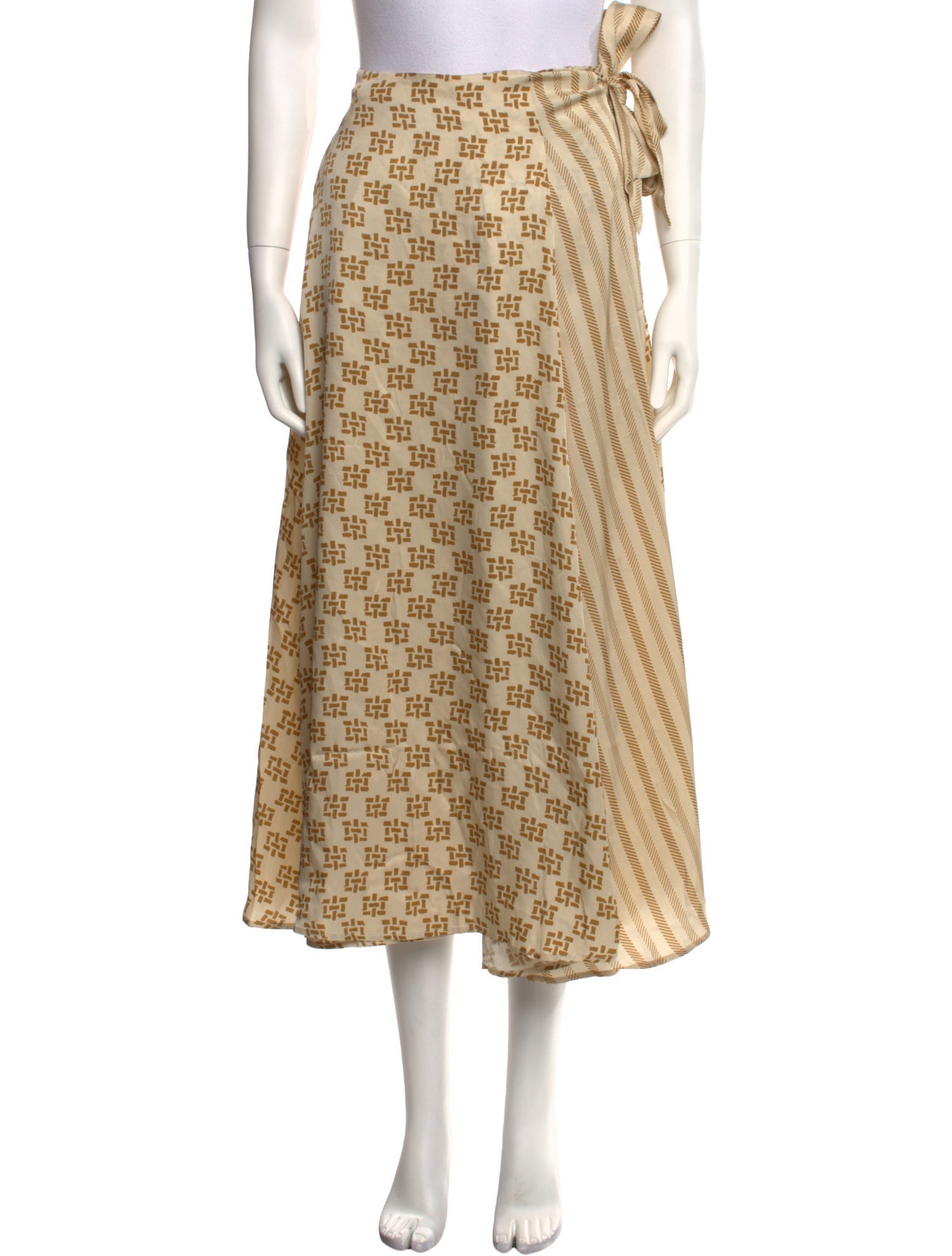 Beatrice B Printed Midi Length Skirt