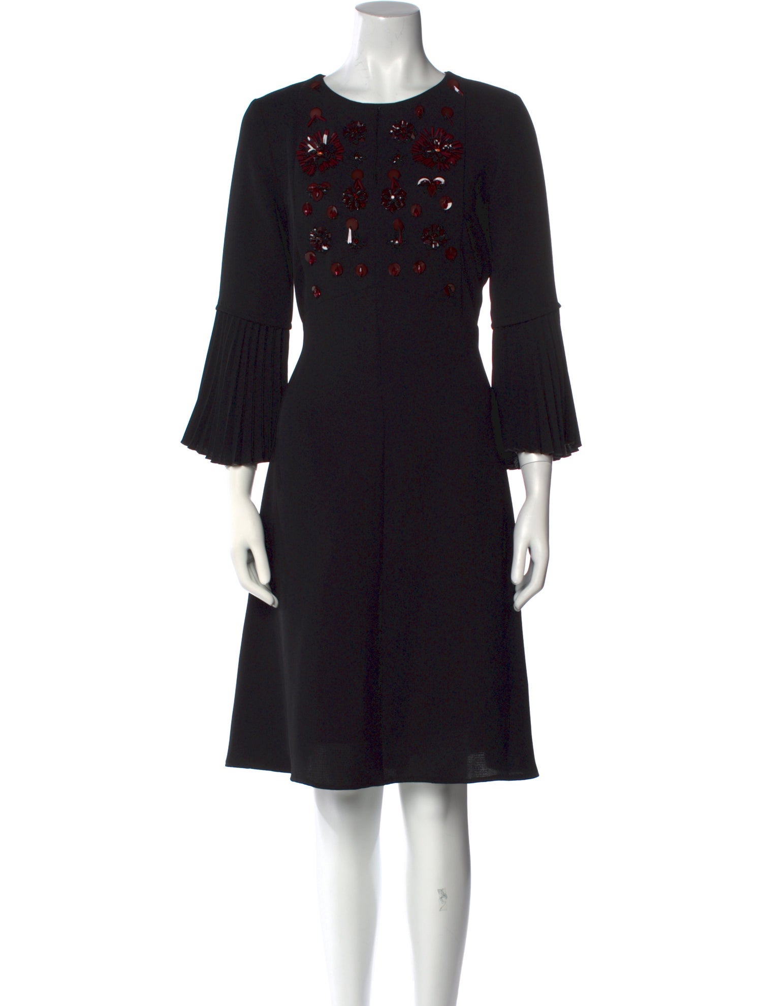 Beatrice B Crew Neck Knee-Length Dress