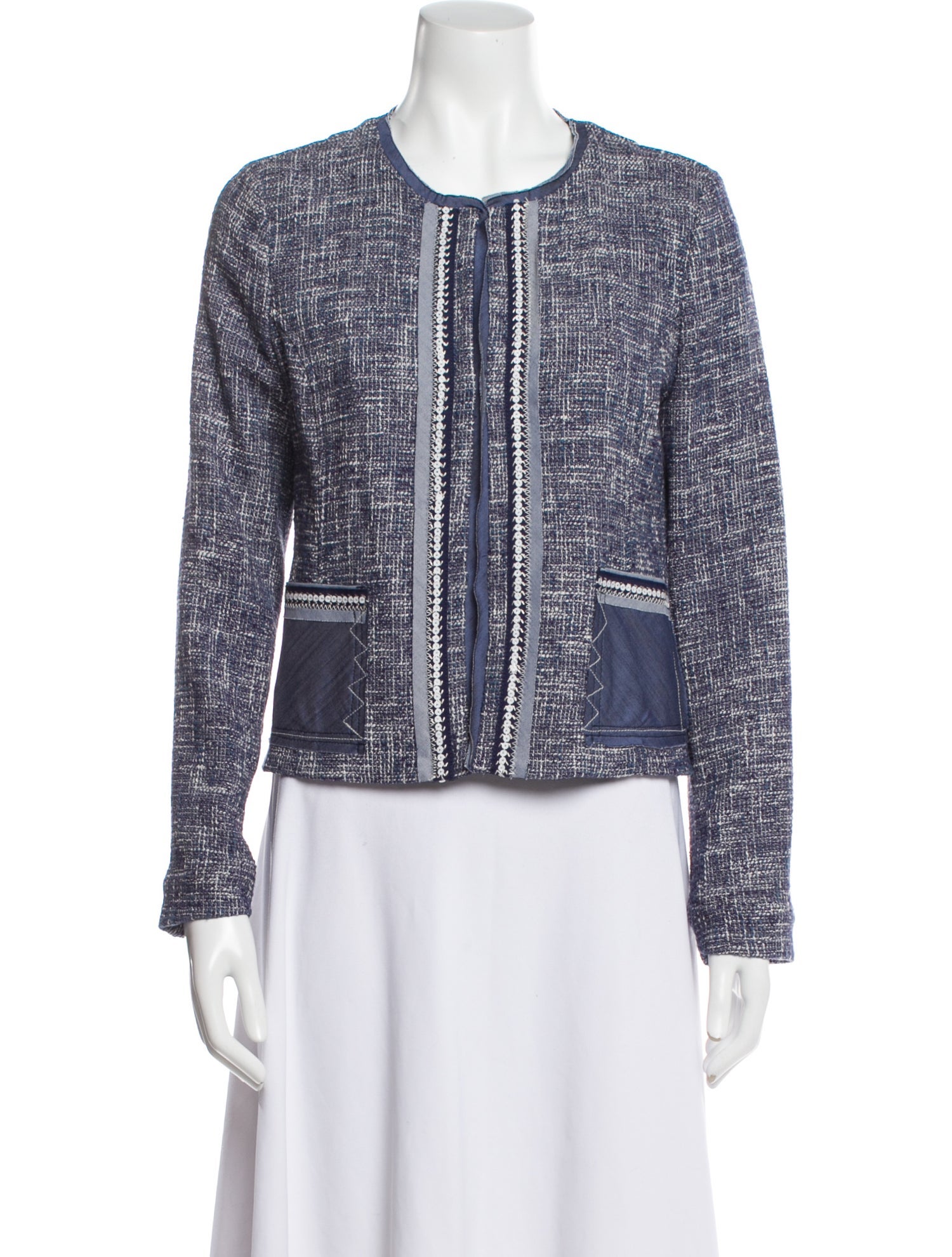 Beatrice B Tweed Pattern Evening Jacket w/ Tags